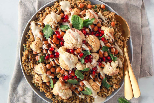 Syrian Freekeh with Roasted Veg